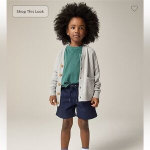 NWT  J Crew Boys' pull-on short in stretch chino